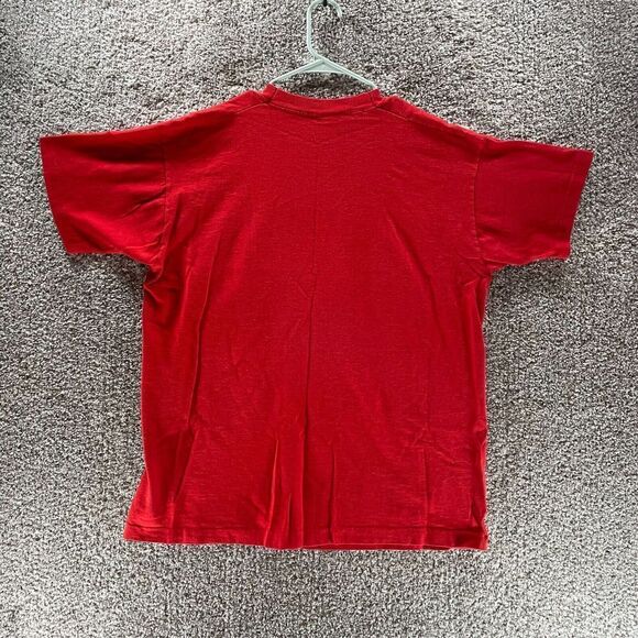 Vintage Scrooge Shirt Mens Extra Large Red Certified Bah Humbug Singe Stitch 90s - Picture 7 of 8